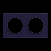  Odace Touch - plaque 2 postes 