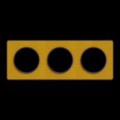  Odace Touch - plaque 3 postes 
