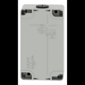  Boite mtal vide grise - M20 x 