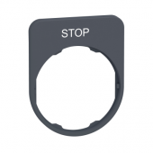  LEGEND PLATE WITH STOP MARKING 
