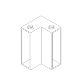  Conector 2 suportes cromados b 