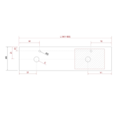  Plan de toilette sur mesure de 