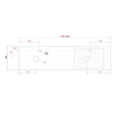  Plan de toilette sur mesure de 