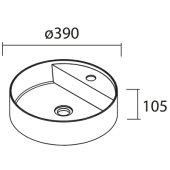  Vasque � poser BICA solid surf 