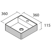  Vasque � poser TALEA solid sur 