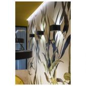  LOGS IN, applique, noir/laiton 