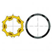  Roue jaune+couronne d50 zf 54 