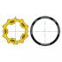  Roue jaune+couronne d50 zf 54 
