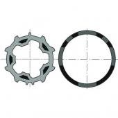  Roue+couronne d50 zf 54 x10 