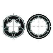  Roue+couronne d50 tube 70x2 cl 