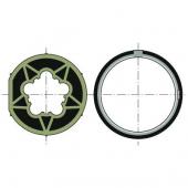  Roue+couronne d60 tube d70x1.5 