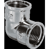  "Coude 90G laiton Chrom� 1/2"" 