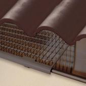  Pare-feuilles PP 1m marron 