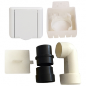  Kit prise carre blanche SAPHI 
