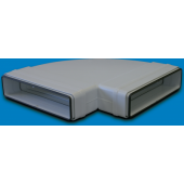  Coude 90 horizontal PVC rigid 
