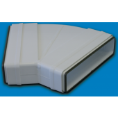  Coude 45 horizontal PVC rigid 