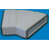  Coude 45 horizontal PVC rigid 