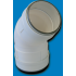  Coude 45 circulaire PVC rigid 