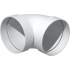  Coude 90 circulaire PVC rigid 
