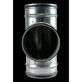  T� �querre � 90� en acier galv 