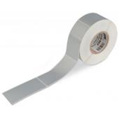  Etiquettes PET argent 25x50mm 