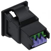  Connecteur m�le 2 p�les encast 