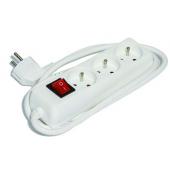  Bloc de 3 prises domestique bl 