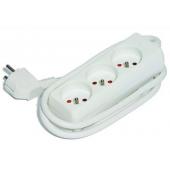  Bloc de 3 prises domestique bl 