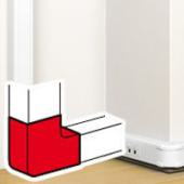  Angle plat 90� pour goulotte � 