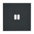  Plaque de finition 1 Poste pou 