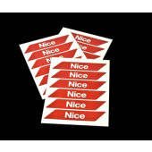  Bandes rouges autocollantes r� 