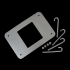  Platine scellement avec pattes 
