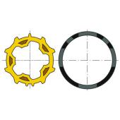  Roue jaune avec couronne diam� 
