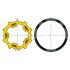 Roue jaune avec couronne diam� 