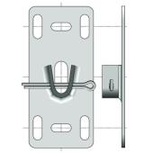  Plaque zingu�e r�glable d'�pai 