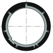  Couronne moteur O50 pour tube 