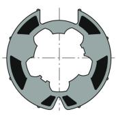  Roue moteur O50 pour tube F200 
