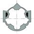  Roue moteur O50 pour tube hexa 