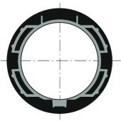  Couronne moteur O50 pour tube 