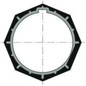  Couronne O60 pour tube Dohner 