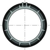  Couronne O50 pour tube rond di 